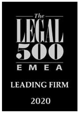 The LEGAL 500 EMEA leading firm 2020